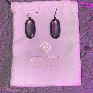 Kendra Scott Ellie Gunmetal Earrings
